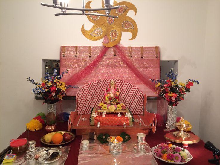 Ganesh Chaturthi Pooja Decoration Photos