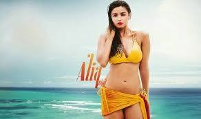 Alia Bhatt Bikini Navel Photos