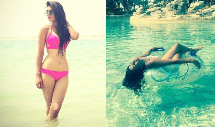 Nia Sharma Hot & Spicy Beach Bikini Stills