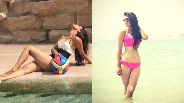 Nia Sharma Hot & Spicy Beach Bikini Stills