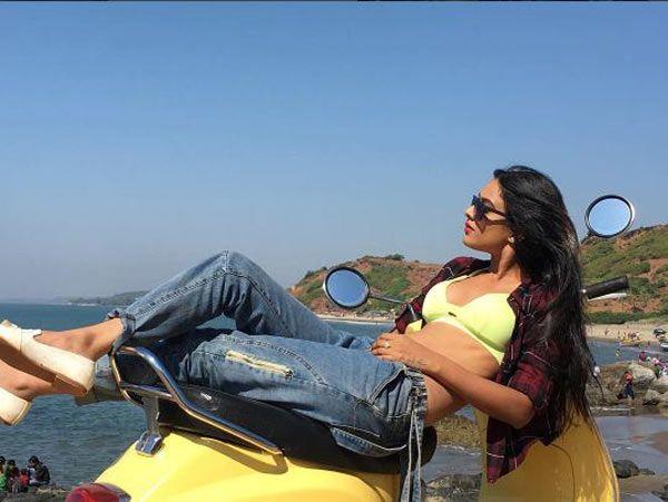 Nia Sharma Hot & Spicy Beach Bikini Stills