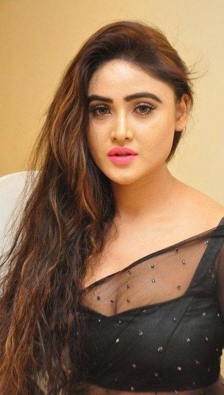 Sony Charishta Hot Photoshoot in Black Saree