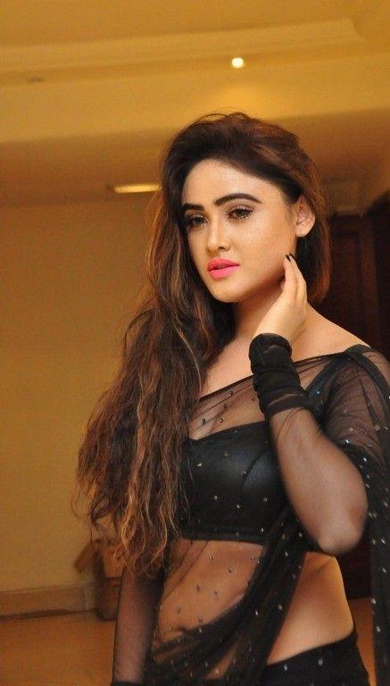 Sony Charishta Hot Photoshoot in Black Saree