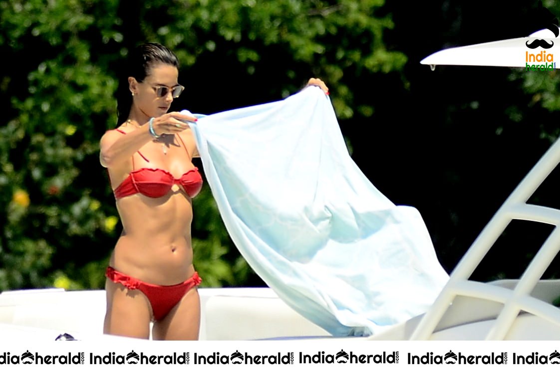 Alessandra Ambrosio Caught In Bikini At Florianopolis Set