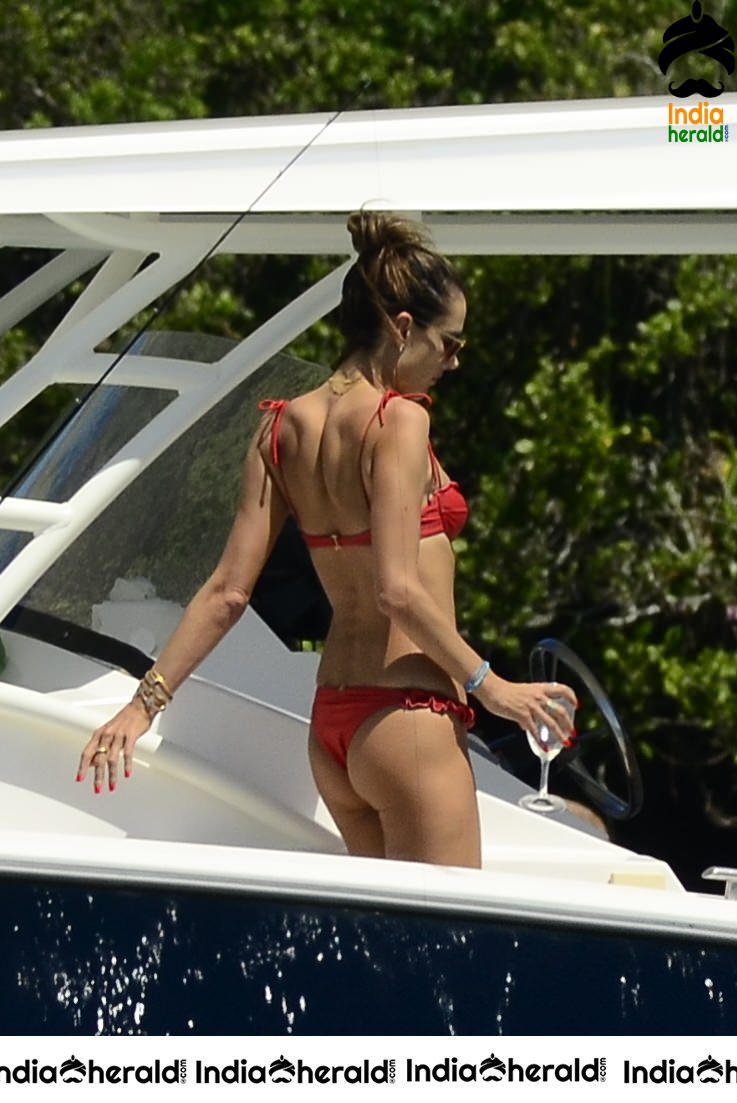 Alessandra Ambrosio Caught In Bikini At Florianopolis Set