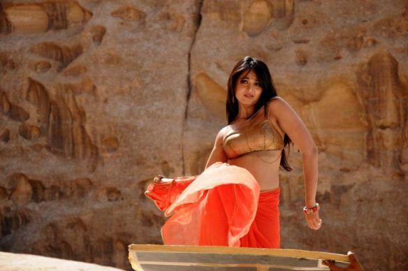 Anushka Shetty Hot Navel in Saree