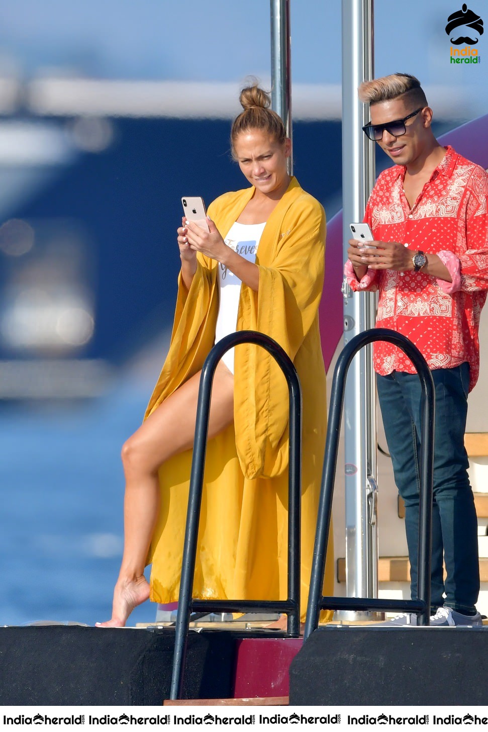 Jennifer Lopez Hot In A Swimsuit On A Yacht In Saint Tropez