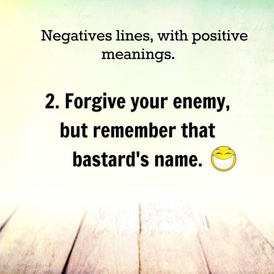 6 Negative lines with Positive Meanings