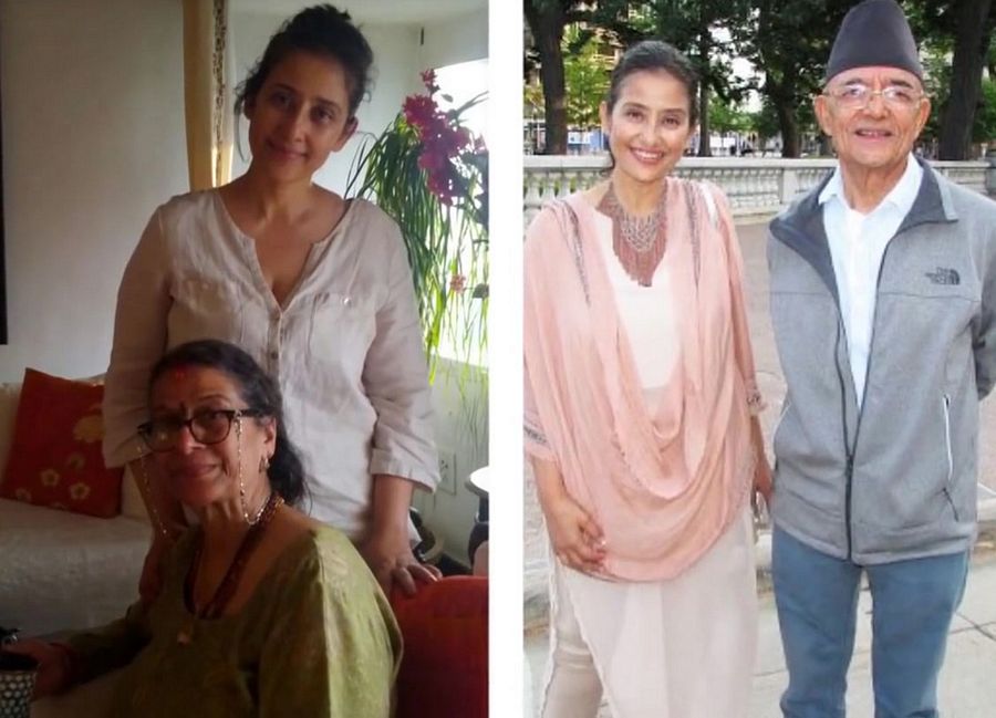 Actress Manisha Koirala Family Photos