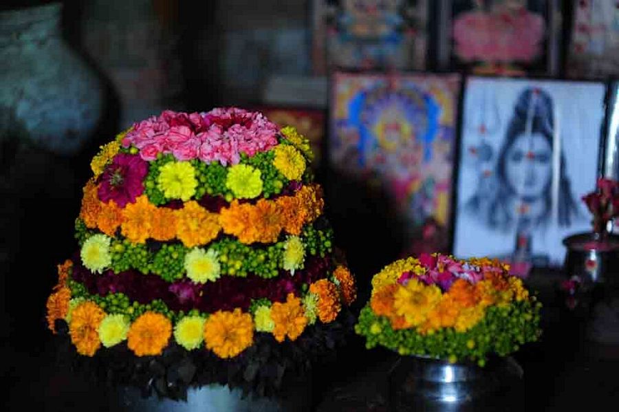 Bathukamma Telangana Flower Festival Photos