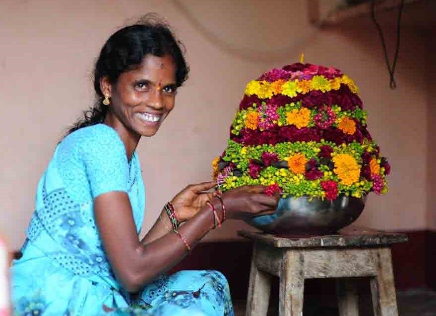 Bathukamma Telangana Flower Festival Photos