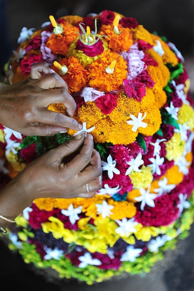 Bathukamma Telangana Flower Festival Photos