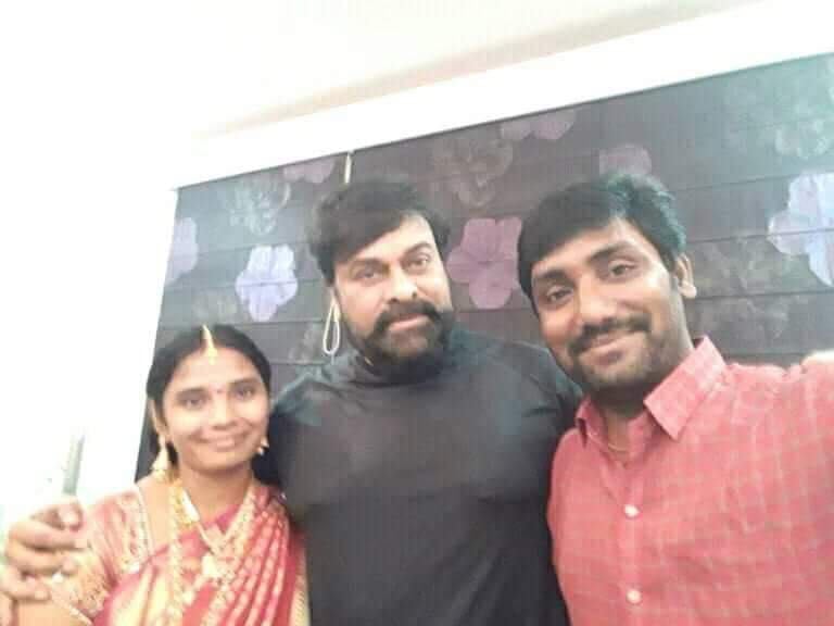 Chiranjeevi & Ramcharam met his Fan Photos