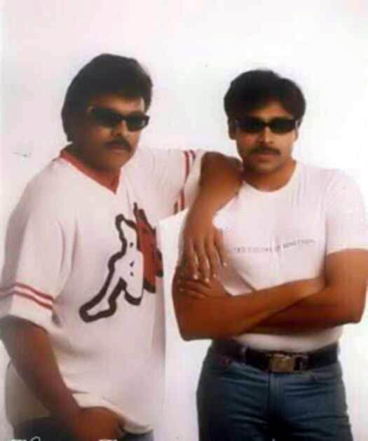 Chiranjeevi and Pawan Kalyan Rare Photos