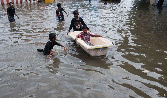 In Pictures: Chennai Struggles as Heavy Rains Lash City