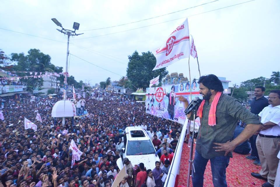 JanaSena Chief Pawan Kalyan at NARSIPATNAM Photos