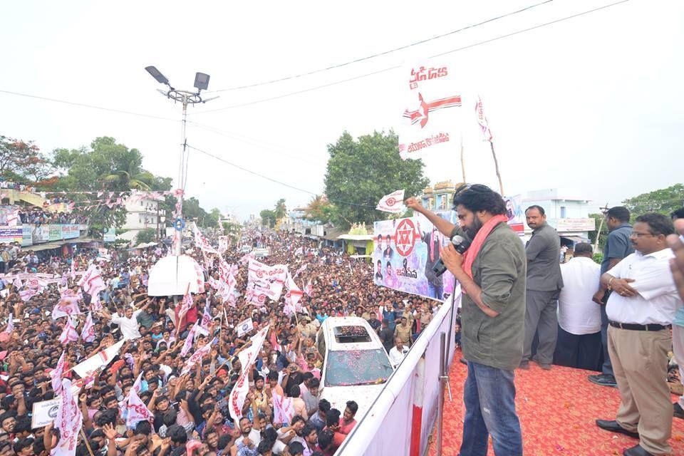 JanaSena Chief Pawan Kalyan at NARSIPATNAM Photos