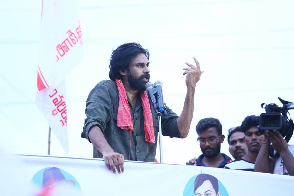 JanaSena Chief Pawan Kalyan at NARSIPATNAM Photos