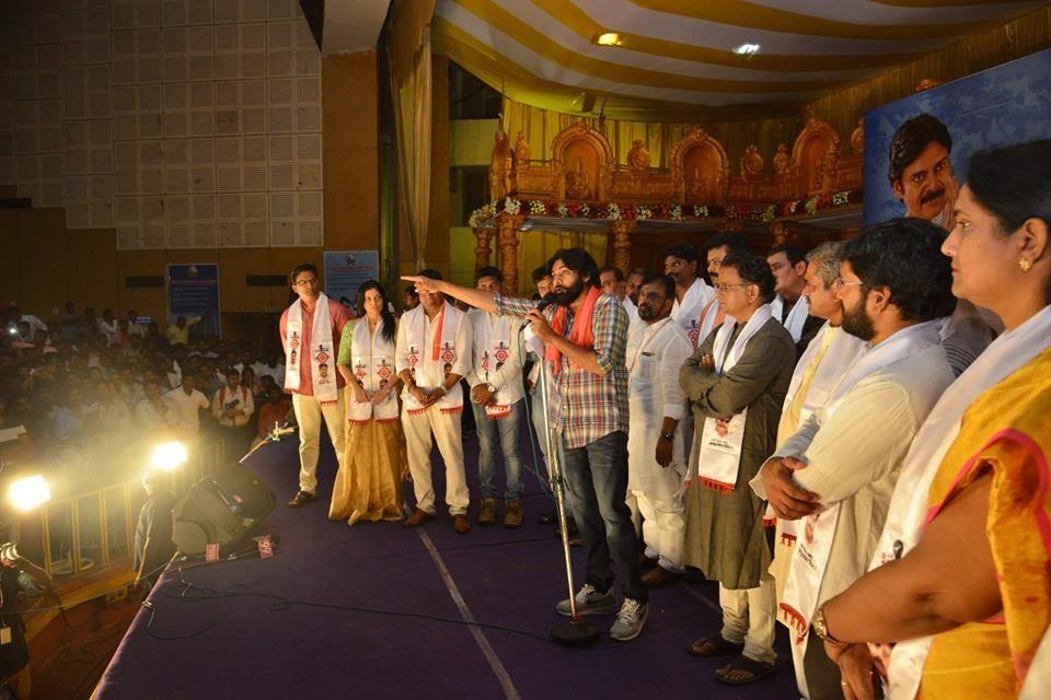 JanaSena Chief Pawan Kalyan welcomes new Leaders into the Party in Visakhapatnam