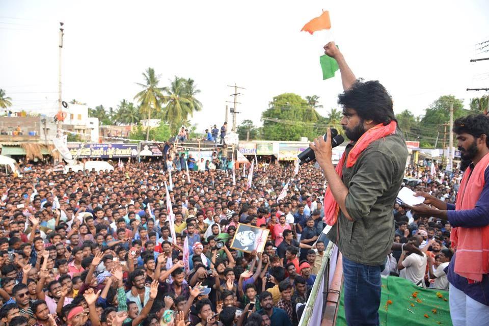 JanaSena Porata Yatra in Palakonda Photos