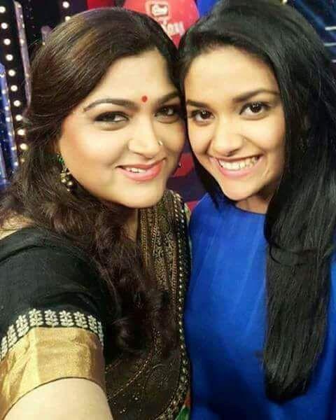 Keerthi Suresh on the sets of Agnathavasi Latest Working Stills