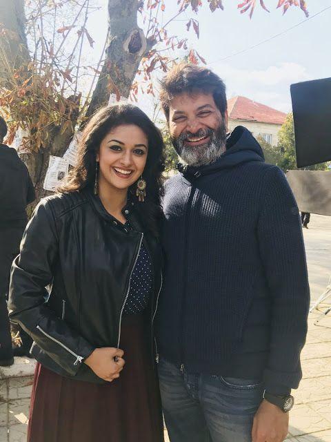 Keerthi Suresh on the sets of Agnathavasi Latest Working Stills