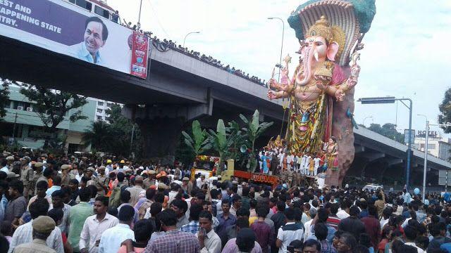 Khairatabad Ganesh Nimajjanam at Tankbund 2017 Photos