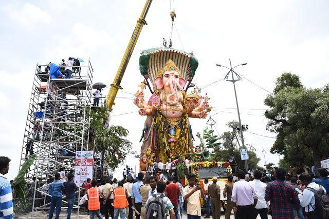 Khairatabad Ganesh Nimajjanam at Tankbund 2017 Photos