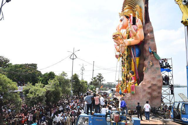 Khairatabad Ganesh Nimajjanam at Tankbund 2017 Photos