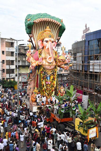 Khairatabad Ganesh Nimajjanam at Tankbund 2017 Photos