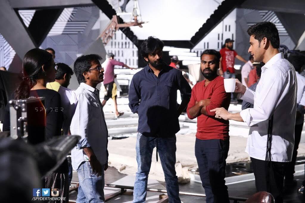 Mahesh babu 'Spyder' Movie Latest Posters & Working Stills