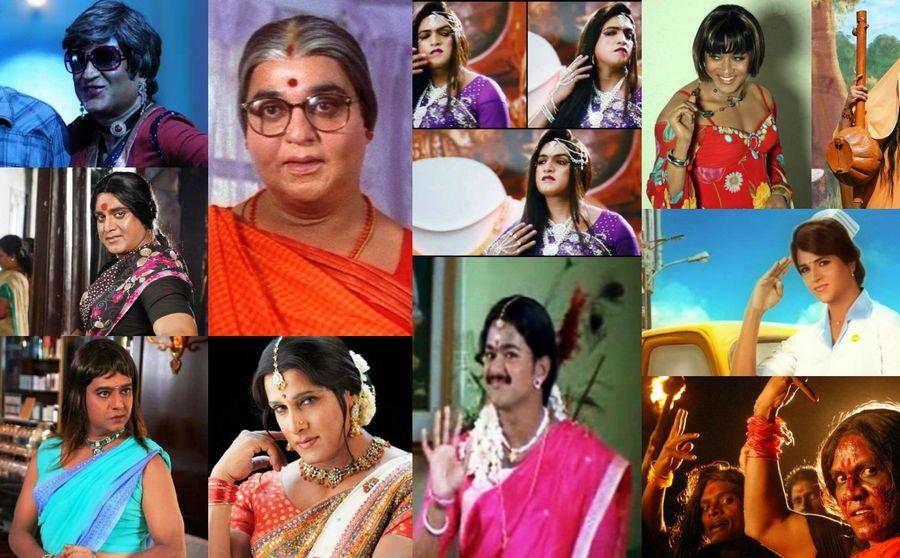 PHOTOS: INDIAN ACTORS DRESSED in LADY GETUP