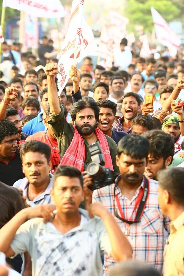 Pawan Kalyan at Ichchapuram Bahiranga Sabha Photos