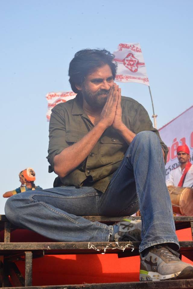 Pawan Kalyan at Ichchapuram Bahiranga Sabha Photos