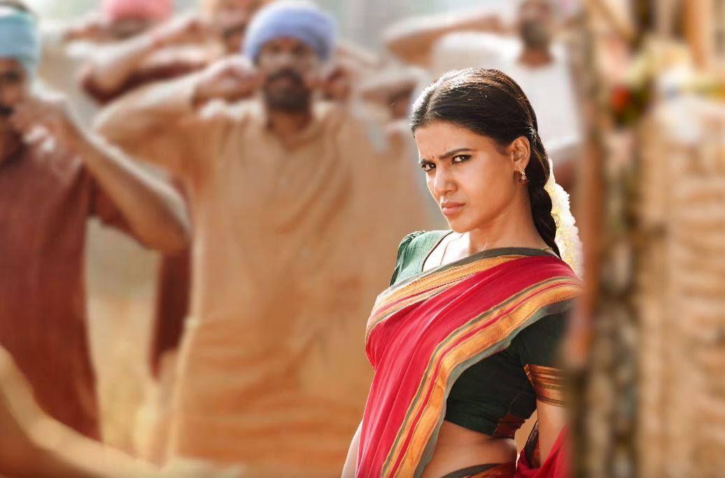 Ram Charan, Samantha & Pooja Hegde's working stills in a song from Rangasthalam