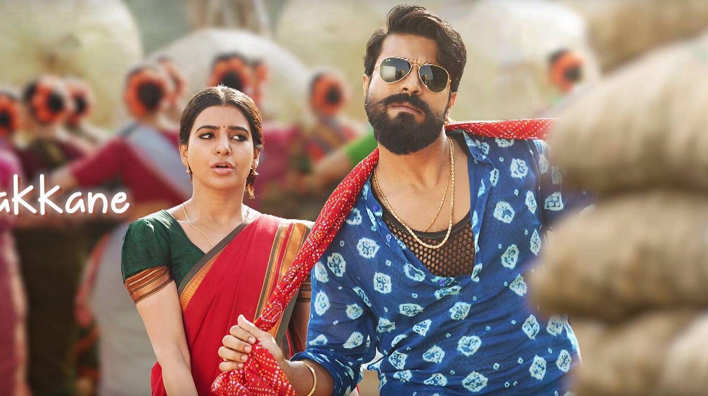 Ram Charan, Samantha & Pooja Hegde's working stills in a song from Rangasthalam