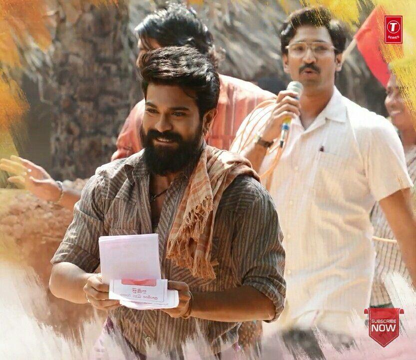 Ram Charan, Samantha & Pooja Hegde's working stills in a song from Rangasthalam