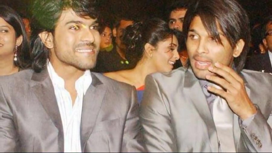 Ram Charan and Allu Arjun Unseen Photos