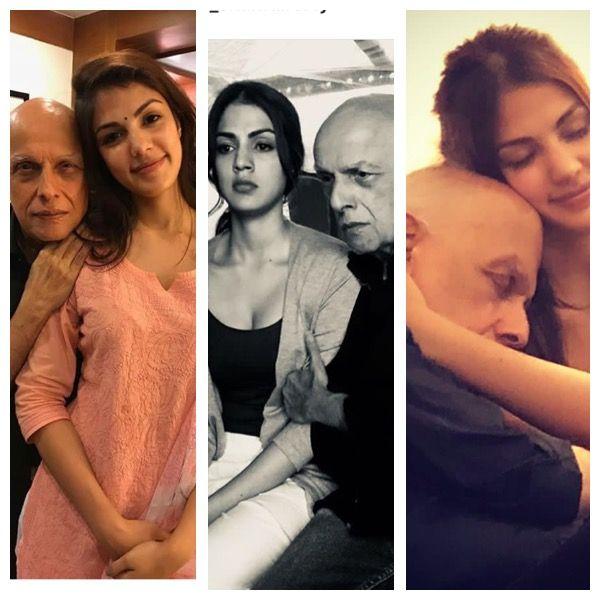 Rhea Chakraborty And Mahesh Bhatt Viral Pictures Photos