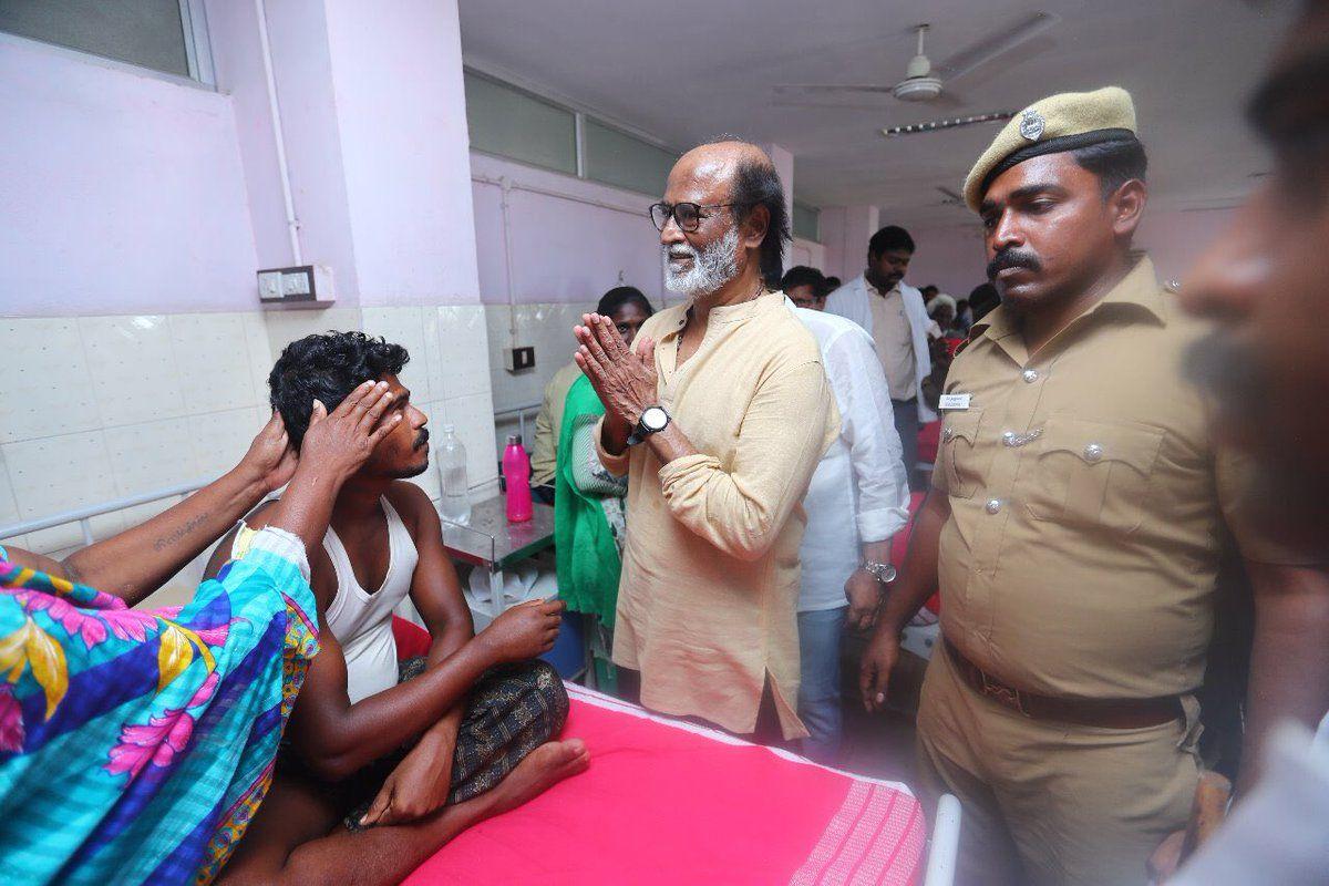 Superstar Rajinikanth Meeting with Thoothukudi People!