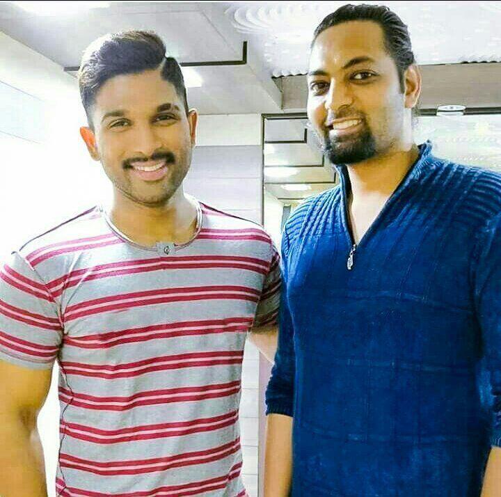 Working stills of Allu Arjun from NSNI Naa Peru Surya Naa Illu India