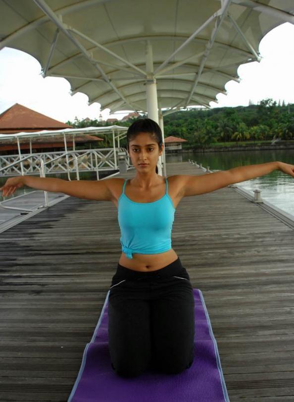 Actress doing Yoga Photos