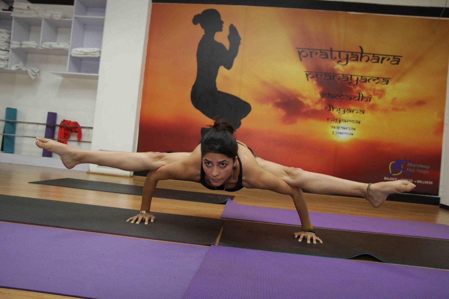 Actress doing Yoga Photos