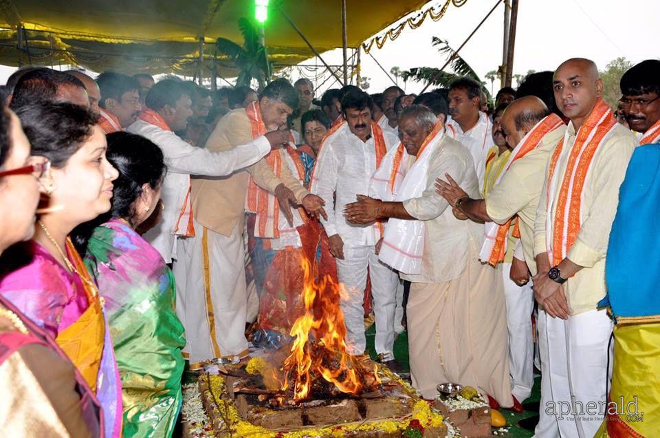 Amaravati Bhoomi Pooja Photos