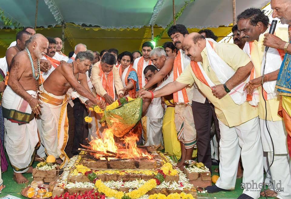 Amaravati Bhoomi Pooja Photos