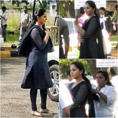 Anushka Shetty from the shooting location of Singam3