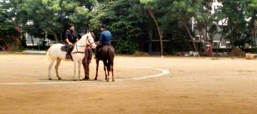 Chiranjeevi Leaked Photos at Bruce Lee Shooting Spot