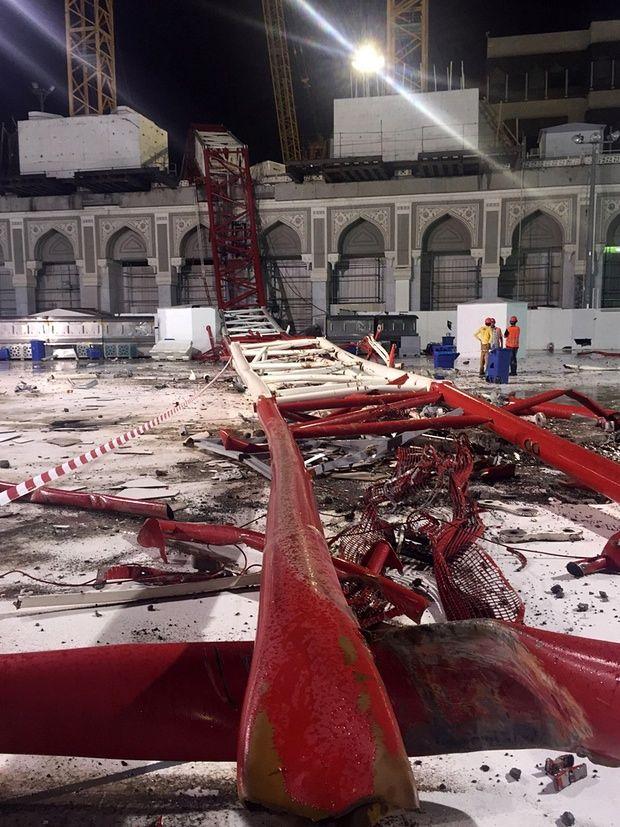 PHOTOS: Crane collapse kills at least 107 in Mecca Grand Mosque