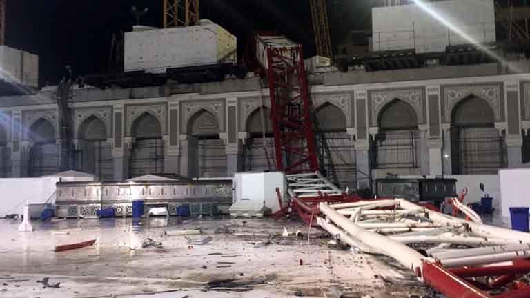 PHOTOS: Crane collapse kills at least 107 in Mecca Grand Mosque