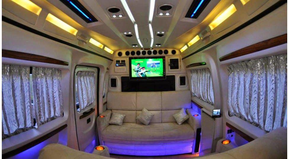 Mahesh Babu Interior Caravan Photos